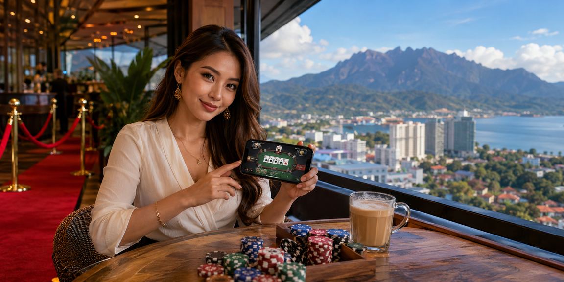 Pemain dari Sabah menikmati permainan poker dan jackpot dalam suasana kasual